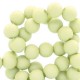 Acrylic beads 4mm round Matt Fernwood green
